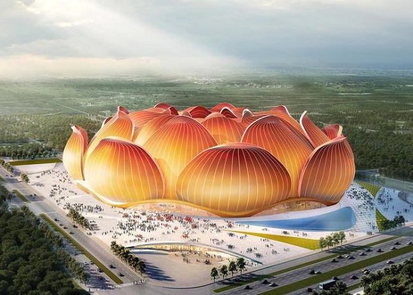 許家印跨界建筑設(shè)計(jì)，世界很大的鋼結(jié)構(gòu)足球場開工